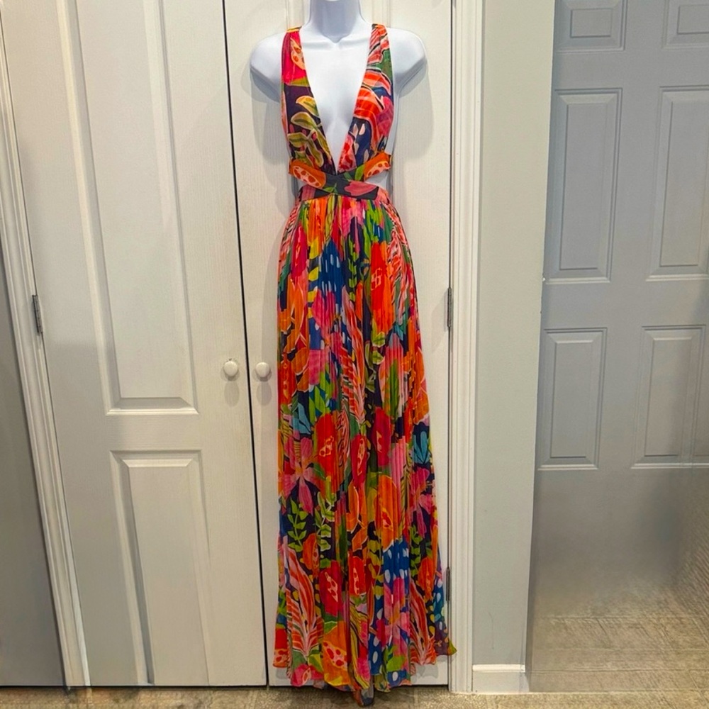 Rococo Sand Colorful Patterned Dress